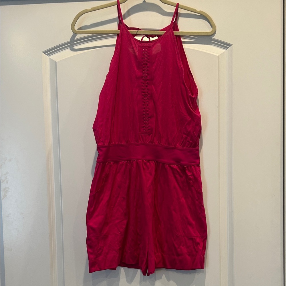 Reed Vibrant Pink Shorts Romper